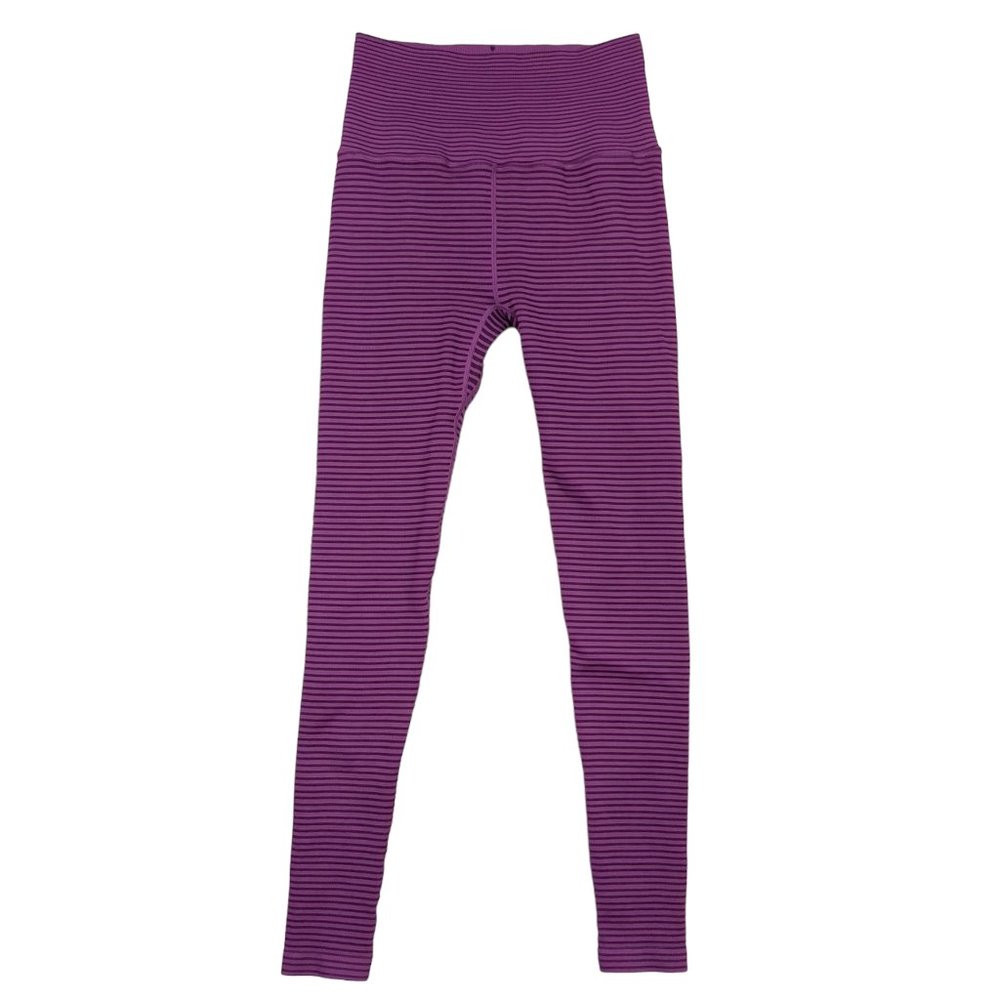 Spiritual Gangster Ananda Leggings Mini Stripe Wildberry Sz XS/S